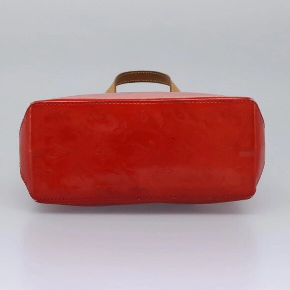 LOUIS VUITTON Monogram Vernis Reade PM Hand Bag Red Rouge - Picture 12 of 16